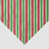 Rote, grüne und silberne Weihnachtsstreifen Seidenpapier (Ausschnitt)