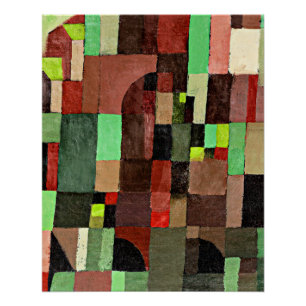 Rote, Grüne und Violett-Gelbe Rhythmen, Poster