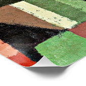 Rote, Grüne und Violett-Gelbe Rhythmen, Poster (Ecke)