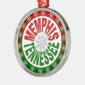 Rote grüne Verzierung Memphis Tennessee Ornament Aus Metall (Links)