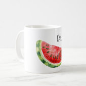 Rote Grüne Wassermelone Kaffeetasse (Vorderseite Links)