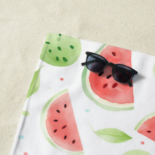 Rote Grüne Weiße Wassermelonen Strandtuch