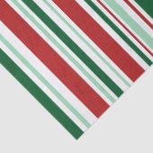 Rote, grüne, weiße Weihnachtsstreifen Seidenpapier (Detail)