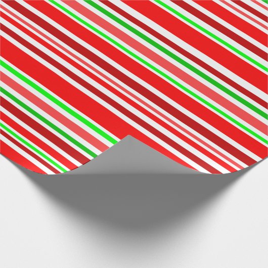 Rote grüne weißes geschenkpapier (Ecke)