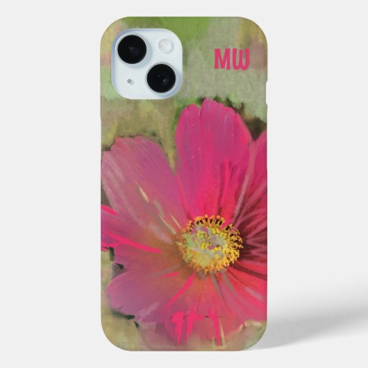 Rote grüne Wildblume mit Blumenmotiven Case-Mate iPhone Hülle (Rückseite)