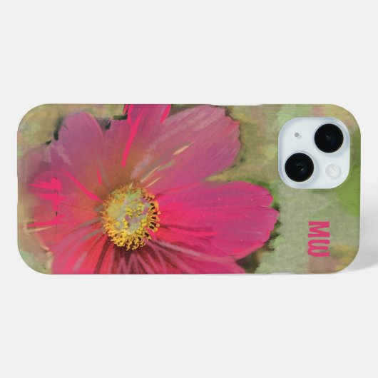 Rote grüne Wildblume mit Blumenmotiven Case-Mate iPhone Hülle (Rückseite (Horizontal))