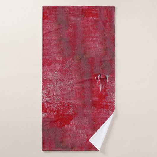 Rote Grunge Textur abstract,alt,art,background, Badehandtuch (Badehandtuch)