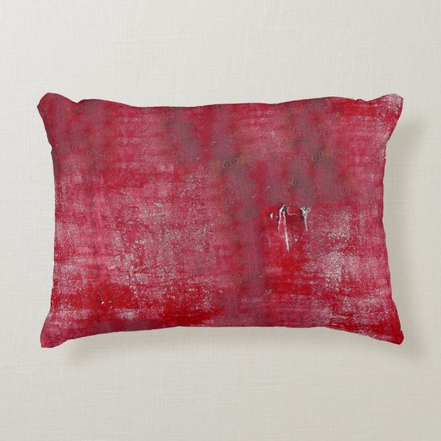 Rote Grunge Textur abstract,alt,art,background, Dekokissen (Vorderseite)