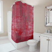 Rote Grunge Textur abstract,alt,art,background, Duschvorhang (Beispiel)