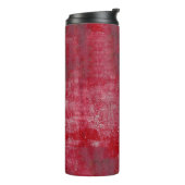 Rote Grunge Textur abstract,alt,art,background, Thermosbecher (Nach links gedreht)
