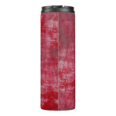 Rote Grunge Textur abstract,alt,art,background, Thermosbecher (Rückseite)