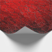 Rote Grunge Textur schwarzer Farbverlauf Geschenkpapier (Ecke)