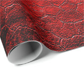 Rote Grunge Textur schwarzer Farbverlauf Geschenkpapier (Rolleneckpunkt)