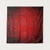 Rote Grunge Textur schwarzer Farbverlauf Wandteppich (Vorderseite (Horizontal))