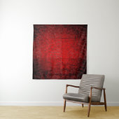 Rote Grunge Textur schwarzer Farbverlauf Wandteppich (Beispiel)