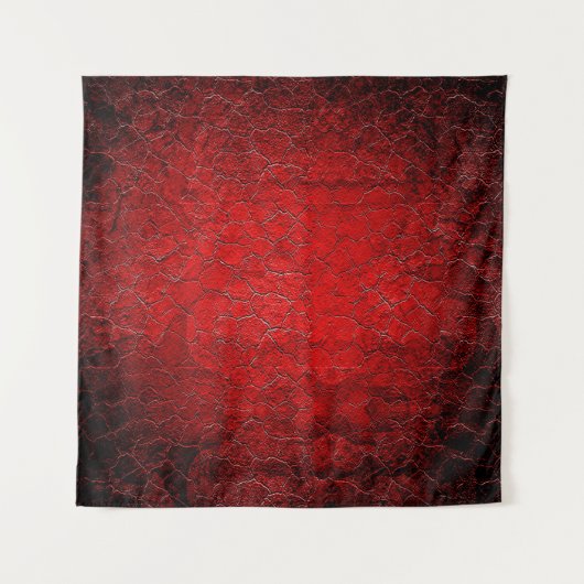 Rote Grunge Textur schwarzer Farbverlauf Wandteppich (Vorderseite)