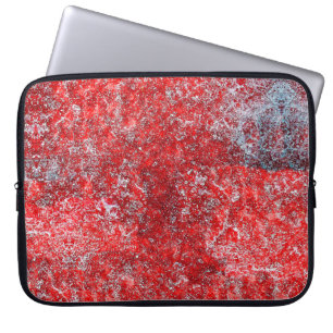 Rote Grunge-Texturabstract,alt,art,hintergrund, Laptopschutzhülle