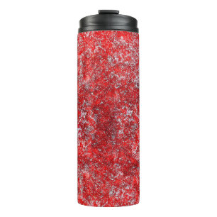 Rote Grunge-Texturabstract,alt,Kunst,Hintergrund, Thermosbecher
