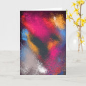 rote Grußkarte für Cluster Karte (Gelbe Blume)