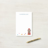 Rote Gumball-Maschine Bonbons Kaugummi Post-it Klebezettel (Auf Schreibtisch)