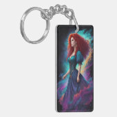 Rote Gürtel Akryllischer Schlüsselanhänger (Vorderseite links)