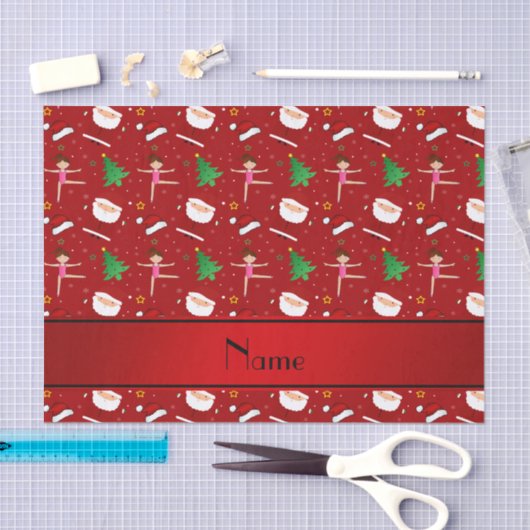 Rote Gymnastik Sankt des individuellen Namens Seidenpapier (Handwerk)