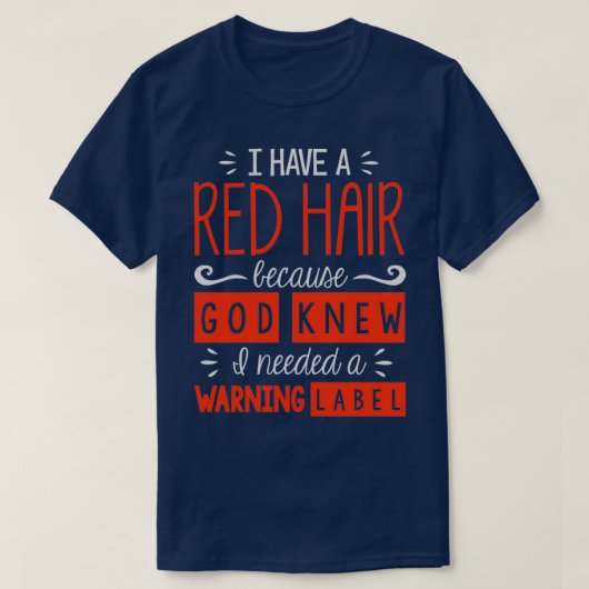 Rote Haare-Frau 2 T-Shirt (Design vorne)