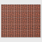 Rote Haare, Ginger Redhead Geschenkpapier (Flach)