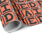 Rote Haare, Ginger Redhead Geschenkpapier (Rolleneckpunkt)