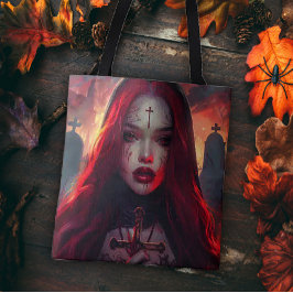 Rote Haaresse Tasche