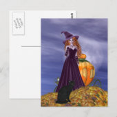 Rote Haareszunge Postkarte (Vorne/Hinten)