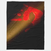 Rote Hand Fleecedecke (Vorderseite)