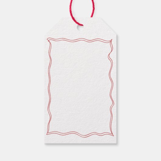 Rote Hand Italienische Pizza Brautparty Geschenkanhänger (Rückseite)