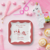 Rote Hand Italienische Pizza Brautparty Pappteller (Party)