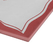 Rote Hand Italienische Pizza Brautparty Schneidebrett (Ecke)