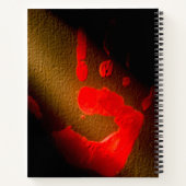 Rote Hand Notizblock (Rückseite)