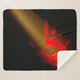 Rote Hand Sherpadecke