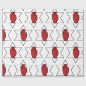 Rote Hand Ulster Geschenkpapier (Flach)
