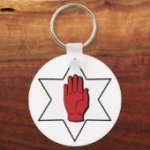 Rote Hand von Ulster Schlüsselanhänger (Vorderseite)