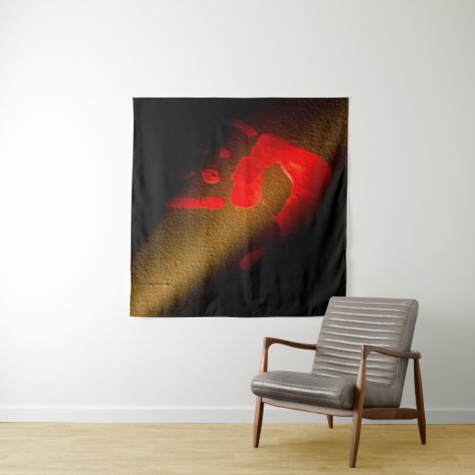 Rote Hand Wandteppich (Beispiel)