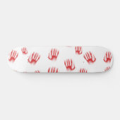 Rote Hände Skateboard (Horizontal)