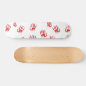 Rote Hände Skateboard (Horizontal)