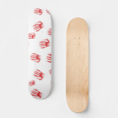 Rote Hände Skateboard (Vorderseite)