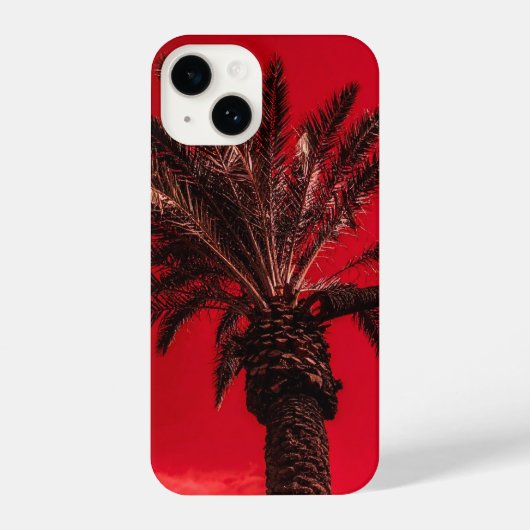 rote Handfläche iPhone Hülle (Rückseite)