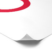 Rote Handschellen Poster (Ecke)