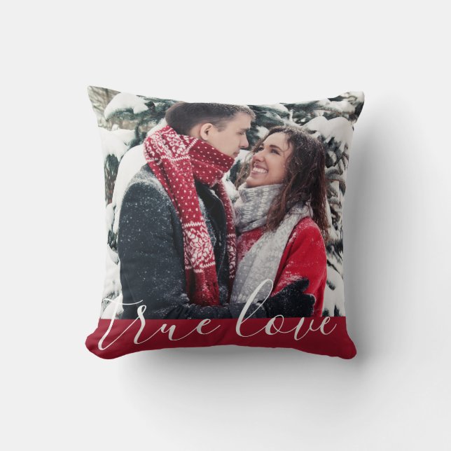 Rote Handschrift, Foto-Chic Kissen (Vorderseite)