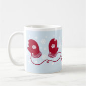 Rote Handschuhe - Lass es schneien Kaffeetasse (Links)