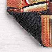 Rote Hängebrücke Mousepad (Ecke)