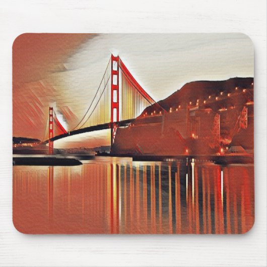 Rote Hängebrücke Mousepad (Vorne)