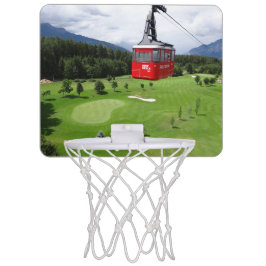 Rote Hängekabine in Innsbruck Mini Basketball Netz
